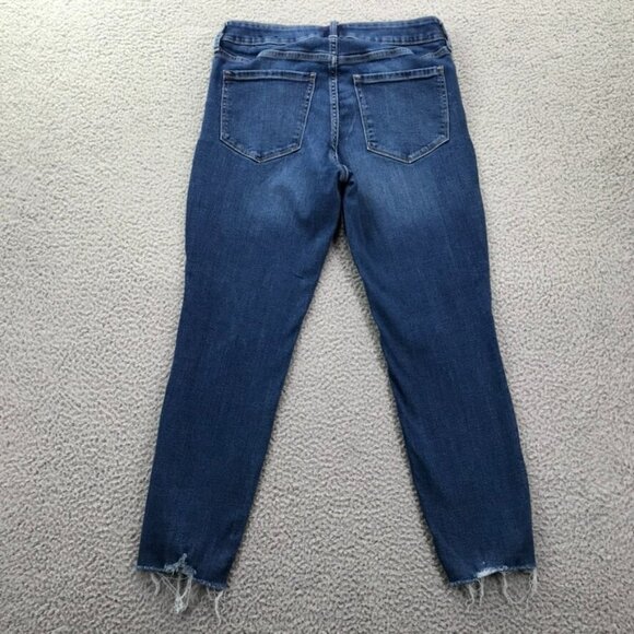 GAP Womens Size 8/29 Short Universal Legging Distressed Raw Hem Mid Rise Jeans - Picture 2 of 15